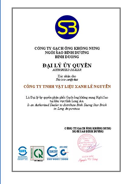 chung nhan  uy quyen